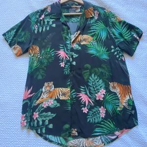 Guess Tiger Print Shirt